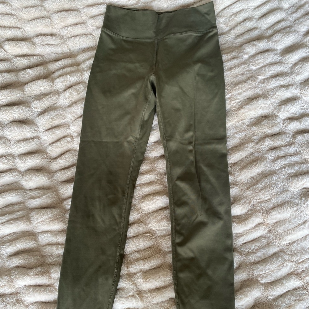 Madewell MWL Women’s High Rise Olive Green Leggings Size S